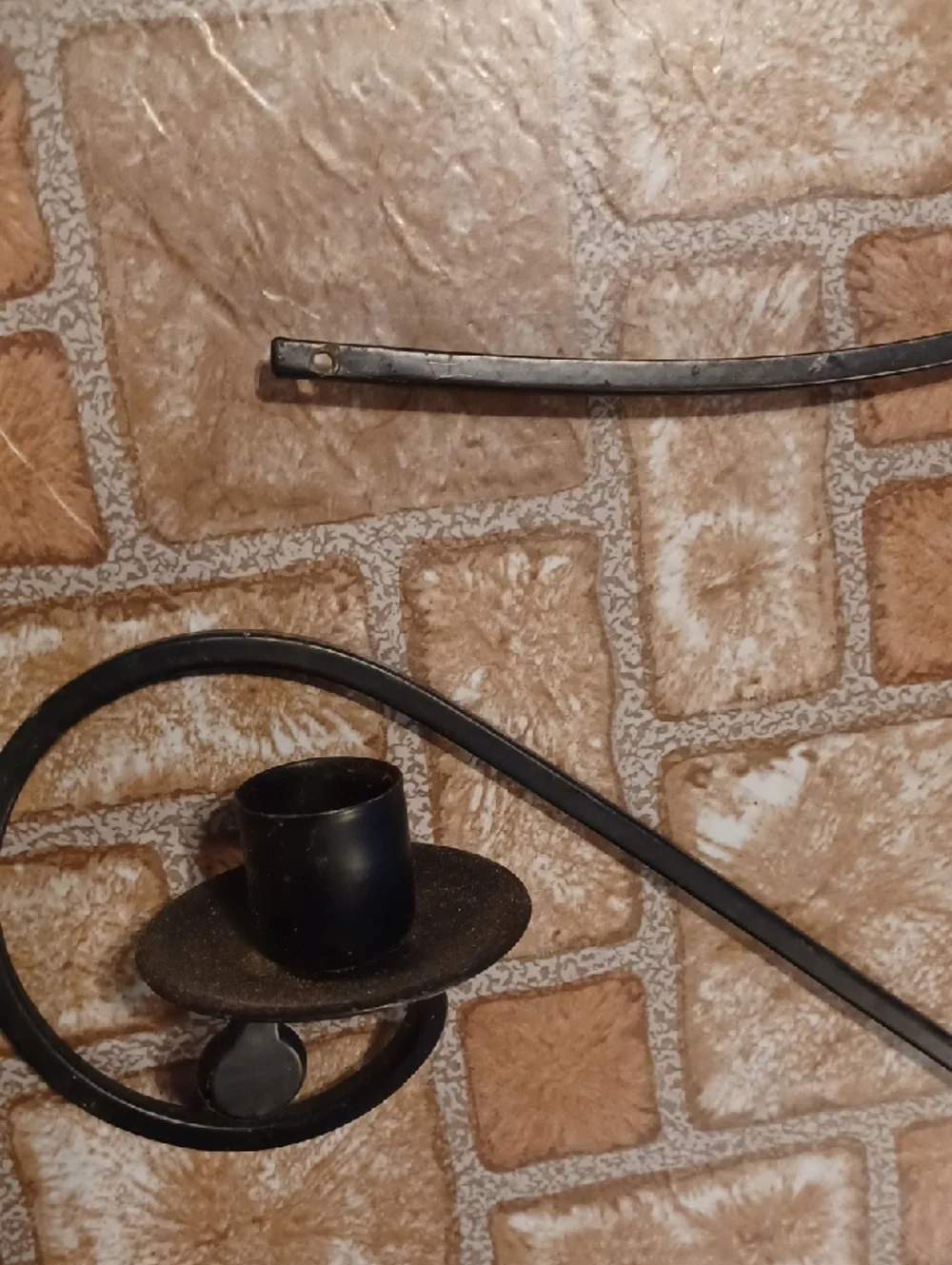 Decorative Metal Wall Sconce Pair in Dark Finish